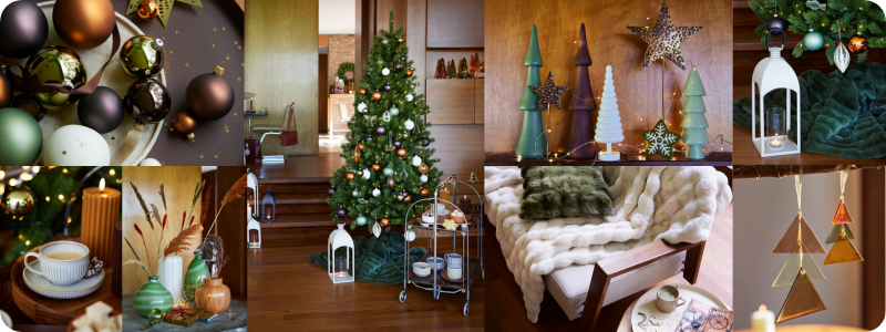 Kerstthema Retro Christmas