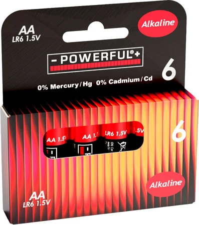 Alkaline AA-batterijen 6st