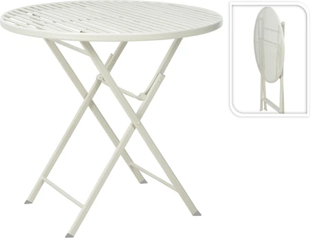 Ambiance Bistrotafel Metaal Ø75cm Wit