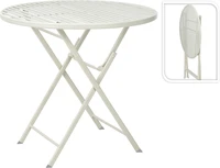 Ambiance Bistrotafel Metaal Ø75cm Wit