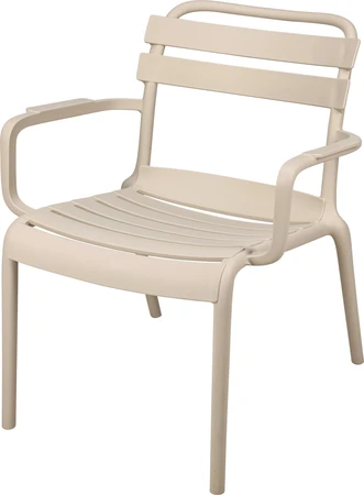 Loungestoel Kunststof Beige