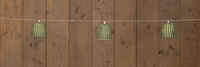 Anna's Collection Solar Partylights 10 LED 4,5m Olijf