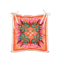 Anna's Collection Zitkussen Palmboom Oranje 38x38cm