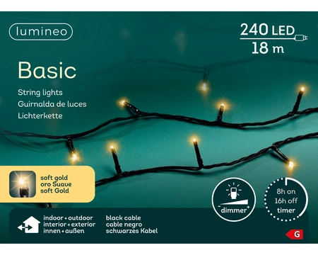 Basic Kerstverlichting 240 LED 18m SG