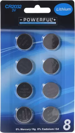 Knoopcel Batterijen 8 stuks