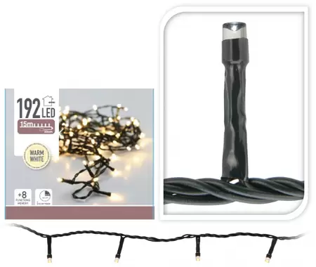 Batterijverlcihting zwart snoer LED