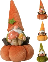 Beeld Gnoom Pompoen 20cm Assorti 1st