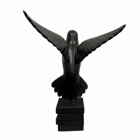 Beeld Kolibrie Zwart 52cm