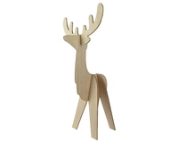 Beeld Rendier Hout 48cm Naturel