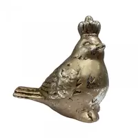 Vogel met Kroon Zilver/Goud 13cm