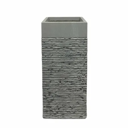 Bloempot Brick High-Cube Grijs H.60cm