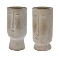 Bloempot Gezicht Ø21cm Assorti 1st