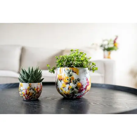 Bloempot Lammie Floral White Ø9cm