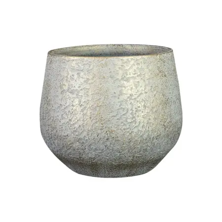 Bloempot Noor Metalic Grey Ø19cm