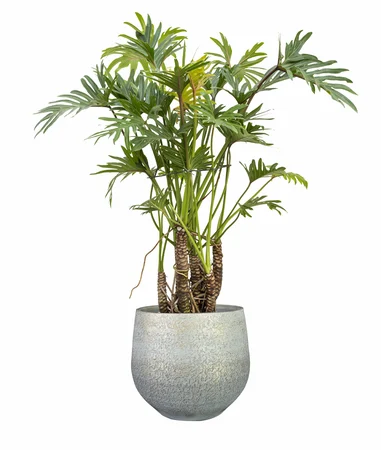 Bloempot Noor Metalic Grey Ø27cm