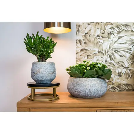 Bloempot Noor Metalic Grey Ø27cm