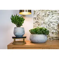 Bloempot Noor Metalic Grey Ø27cm