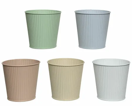 Bloempot Rib IJzer 10,5cm Assorti 1st