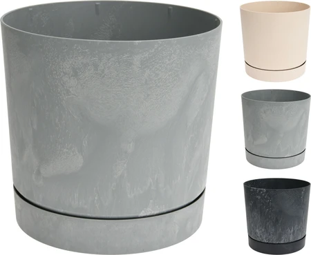 Bloempot Tubo Betonlook Ø24cm Assorti 1st