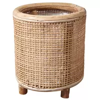 Bloempot Webbing Rotan Blond 18cm