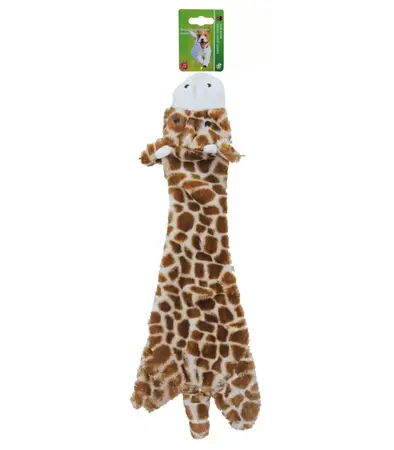 Boon Hondenspeelgoed Giraffe met Piep Plat 55cm