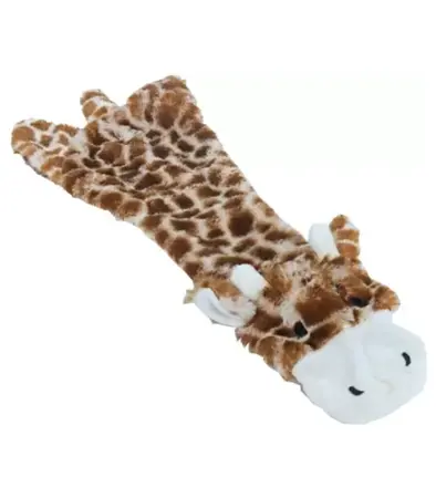 Boon Hondenspeelgoed Giraffe met Piep Plat 55cm