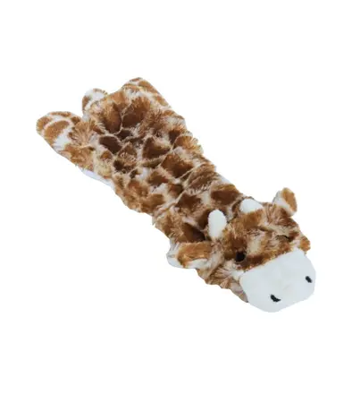 Boon Hondenspeelgoed Giraffe zonder Geluid Plat 35cm