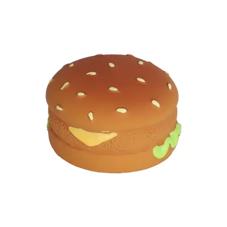 Boon Hondenspeelgoed Hamburger Latex 6cm