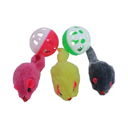 Boon Kattenspeelgoed Set Muis Rammelbal