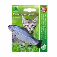 Boon Kattenspeelgoed Vis Blauw/Grijs met Catnip 11cm
