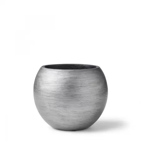 Capi Bloempot Vaas Retro 19cm Zilver