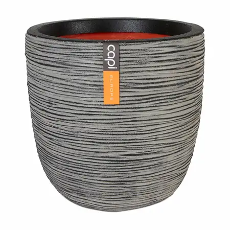 Capi Pot Bol Rib Ø43cm Antraciet