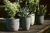 Capi Pot Bol Rib Ø43cm Antraciet