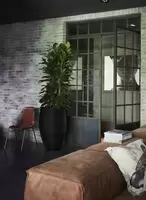 Zwart kleurige Capi bloemvaas Elegant 72cm Sfeer