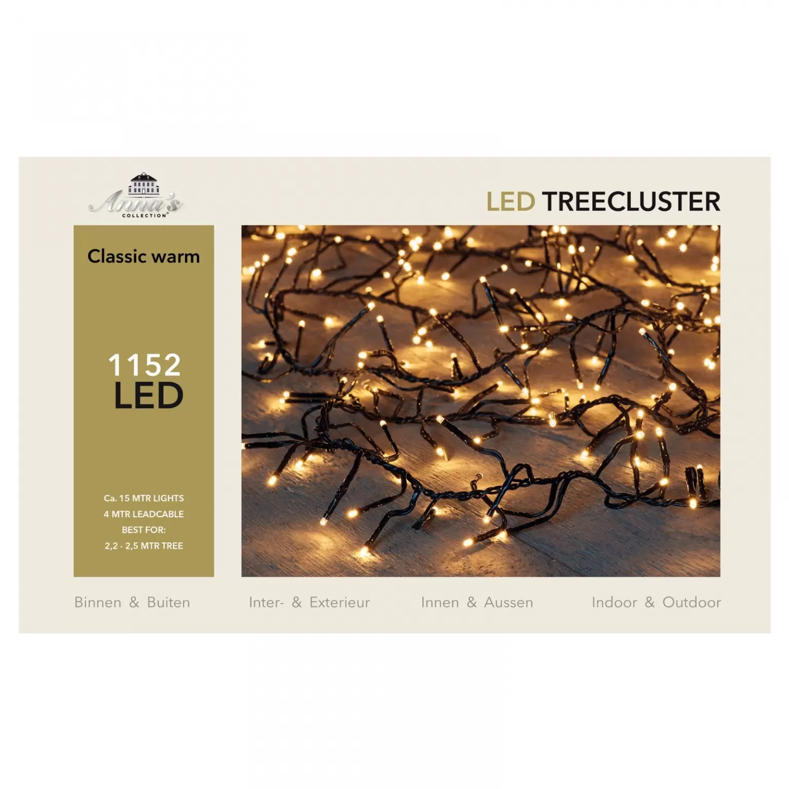 Demon Perforatie scheren Tree Clusterverlichting | 15m | 1152 LED | Tuincollectie - Tuincollectie.nl