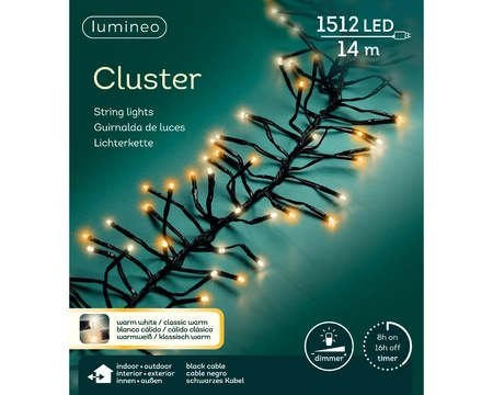 Clusterverlichting 1512 LED 14m WW+CW
