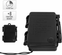 Clusterverlichting 192 LED 1,4m WW Zwart