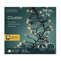 Clusterverlichting 768 LED 6m Dimmer+timer Classic warm