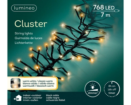 Clusterverlichting 768 LED 7m WW+CW