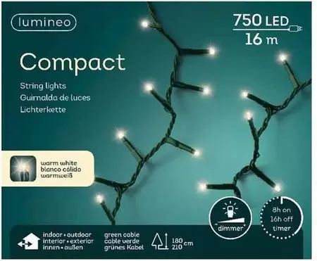 Compactverlichting 750 LED 16m WW