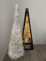 Deco Piramide 10 LED 37cm Parelmoer