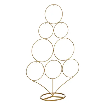 Decoratie Kerstboom Metaal H.58cm Goud