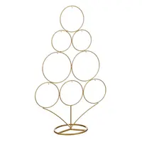 Decoratie Kerstboom Metaal H.58cm Goud