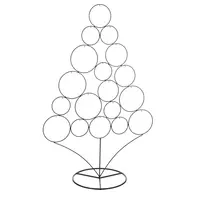 Decoratie Kerstboom Metaal H.95cm Zwart