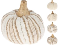 Decoratie Pompoen Katoen Ø11cm Assorti 1st