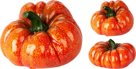Decoratie Pompoen Oranje 18cm Assorti 1st