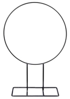 Decoratie Ring op Standaard Metaal Zwart Ø38cm