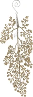 Decoratieblad Clip Glitter Goud 25cm Assorti 1st
