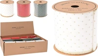 Decoratielint Gouden Stippen Velvet 10x500cm Assorti 1st