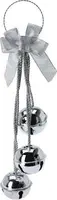 Deurhanger Kerstbellen Zilver 44,5cm